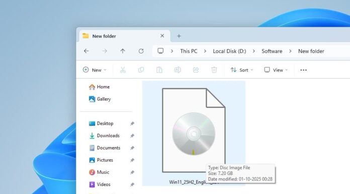 Download Windows 11 ISO (Version 25H2) for free 2025 Windows 11 25H2 ISO size