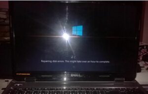 windows stuck on repairing disk errors